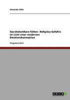 Das Undenkbare f�hlen - Religi�se Gef�hle im Licht einer modernen Emotionskonzeption 3638697622 Book Cover