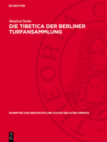 Die Tibetica Der Berliner Turfansammlung 3112729587 Book Cover