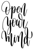 Open Your Mind: 6x9 College Ruled Line Paper 150 Pages 1096829630 Book Cover