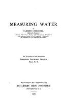 Measuring Water; an Address to the Students: Rensselaer Polytechnic Institute, Troy, N.Y. 1018097996 Book Cover