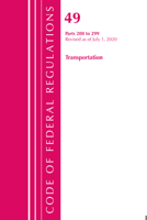 Code of Federal Regulations, Title 49 Transportation 200-299, Revised as of October 1, 2020: Part 1 1641437316 Book Cover