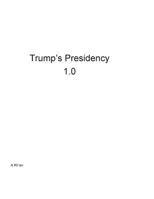 Trump's Presidency 1.0 1540432769 Book Cover