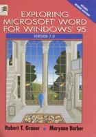 Exploring Microsoft Word 7.0 for Windows 95 0135040442 Book Cover