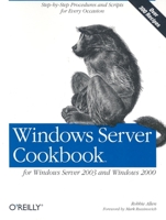 Windows Server Cookbook for Windows Server 2003 and Windows 2000 0596006330 Book Cover