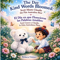 The Day Kind Words Bloomed: Scott Meets Claudie the Flat Australian Bear / El Día en que Florecieron las Palabras Amables: Scott conoce a Claudie, la ... Bedtime Story to Cultivate the Heart B0H1GGNVLJ Book Cover