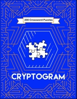 Cryptogram: &#11088; Large Print Puzzles -Relax and Solve Cryptograms B08P26555Y Book Cover