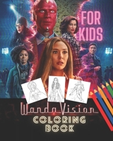 WandaVision Coloring Book For Kids: Enjoy Wandavision Coloring book For kids, Super-power Wanda and Vision B093RCKV5H Book Cover