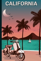 California: Travel Journal, Notebook, Diary | Vintage Postcard Style | 110 Ruled Pages B07Y4MW43L Book Cover