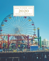 2020: Weekly and Monthly Planner/Calendar Jan 2020 – Dec 2020 Santa Monica Pier California Beach Oceanside 1700128868 Book Cover