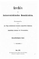 Archiv Fur Osterreichische Geschichte 3742886932 Book Cover