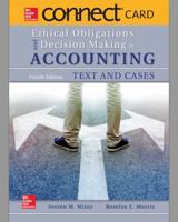 Connect Access Card for Ethical Obligations and Decision Making in Accounting: Text and Cases 1259730131 Book Cover