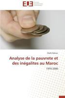 Analyse de la Pauvrete Et Des Inégalites Au Maroc 3841737528 Book Cover