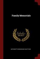 Family Memorials 1016141440 Book Cover