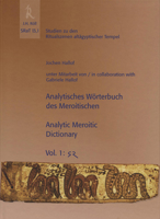 Analytisches Worterbuch Des Meroitischen /Analytic Meroitic Dictionary, Volume 1 3897545136 Book Cover