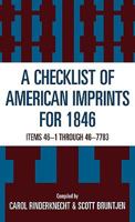 A Checklist of American Imprints for 1846 0810832127 Book Cover