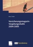 Versicherungsmagazin-Vergutungsstudie 2004/2005 3409127151 Book Cover