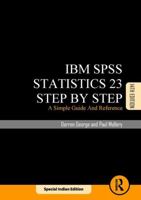 IBM SPSS Statistics 23 Step by Step 0815366566 Book Cover