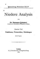 Niedere analysis 1530973198 Book Cover