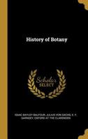 History of Botany 1018077189 Book Cover