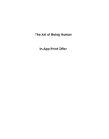 The Art of Being Human 0205022472 Book Cover