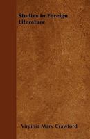 Studies in Foreign Literature 0469257601 Book Cover