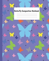 Butterfly Composition Notebook: Cute Animal paperback Wide Ruled Notebook lined Journal For Teens Students Girls and Teachers .... For Writing And Taking Notes. 1692458256 Book Cover