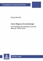 Hans Magnus Enzensberger: Ein Paradigma Der Deutschen Lyrik Seit Mitte Der 1950er Jahre 3631359020 Book Cover
