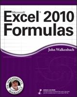 Excel 2010 Formulas 0470475366 Book Cover