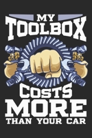 My Toolbox Costs More Than Your Car: Mechanic Notebook Blank Line Journal Lined with Lines 6x9 120 Pages Checklist Record Book Take Notes Auto ... Paper Christmas Gift for Mechanic Gifts 1671502558 Book Cover