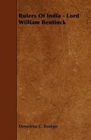 Lord William Bentinck 0548850801 Book Cover