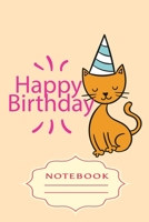 Happy Birthday: Notebooks are a very essential part for taking notes, as a diary, writing thoughts and inspirations, tracking your goals, for homework, planning and organizing. 1699311730 Book Cover