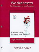 Worksheets Prealgebra & Introductory Algebra: For Classroom or Lab Practice 0132353997 Book Cover