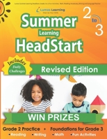 Lumos Summer Learning HeadStart, Grade 2 to 3: Fun Activities, Math, Reading, Vocabulary, Writing and Language Practice: Standards-aligned Summer Bridge Workbooks and Resources for Students Starting 3 1096631261 Book Cover