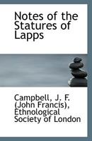 Notes of the Statures of Lapps 1113553863 Book Cover
