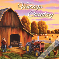 Vintage Country 2022 12 x 12 Inch Monthly Square Wall Calendar by Hopper Studios Featuring Artwork by Lynn Garwood, Cars and Trucks Artist 1773726897 Book Cover