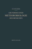 Grundriss Einer Meteorobiologie Des Menschen: Wetter- Und Jahreszeiteneinflusse 3642925812 Book Cover