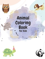 Animal Coloring Book For Kids: Fun animal coloring book for kids and toddlers B0C47RGDT9 Book Cover