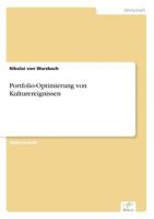 Portfolio-Optimierung Von Kulturereignissen 3838652428 Book Cover