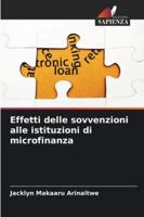Effetti delle sovvenzioni alle istituzioni di microfinanza 6209266509 Book Cover