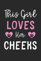 This Girl Loves Her Cheeks: Lined Journal, 120 Pages, 6 x 9, Funny Cheeks Gift Idea, Black Matte Finish (This Girl Loves Her Cheeks Journal) 1673558526 Book Cover