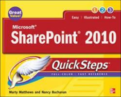 Microsoft Sharepoint 2010 Quicksteps 0071741933 Book Cover