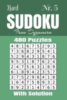 Hard Sudoku Nr.5: 480 puzzles with solution 1695794273 Book Cover