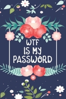 WTF Is My Password: A Password Logbook for Seniors 1660358477 Book Cover