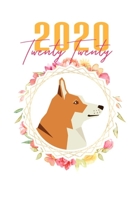 2020: Corgi Floral Daily Planner Diary 167427372X Book Cover