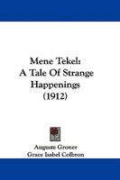 Mene tekel. Eine seltsame Geschichte 1104193515 Book Cover