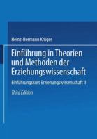 Einführung in Theorien und Methoden der Erziehungswissenschaft 3810033464 Book Cover