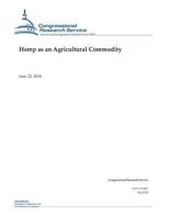 Hemp as an Agricultural Commodity 1502731231 Book Cover