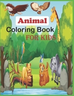 Animal Coloring Book For Kids: 40 cute unicorn, llama, sloth, cat and others animals to color B08B37VQN8 Book Cover