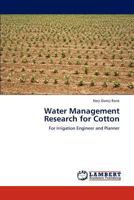 Water Management Research for Cotton 3846584878 Book Cover