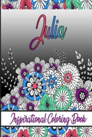 Julia Inspirational Coloring Book: An adult Coloring Boo kwith Adorable Doodles, and Positive Affirmations for Relaxationion.30 designs , 64 pages, matte cover, size 6 x9 inch , B08KH3T4NJ Book Cover